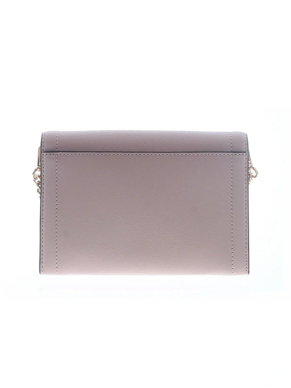 Michael Kors Mauve Leather Envelope Crossbody with Gold Chain
